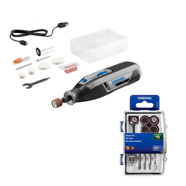Multiherramienta Lite Dremel 7760 + Set para Madera 733