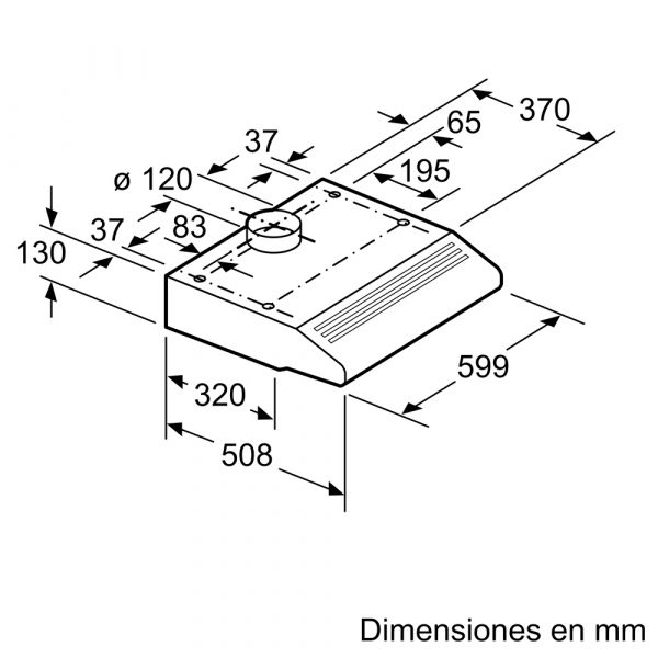 Campana para Cocina Bosch DHS64I42AG Acero Inoxidable 60 cm - Imagen 2