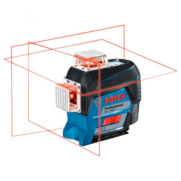 Bosch Nivel Láser Rojo GLL 3 - 80 C + TB 150 360° - Bluetooth + Tripode - Imagen 2