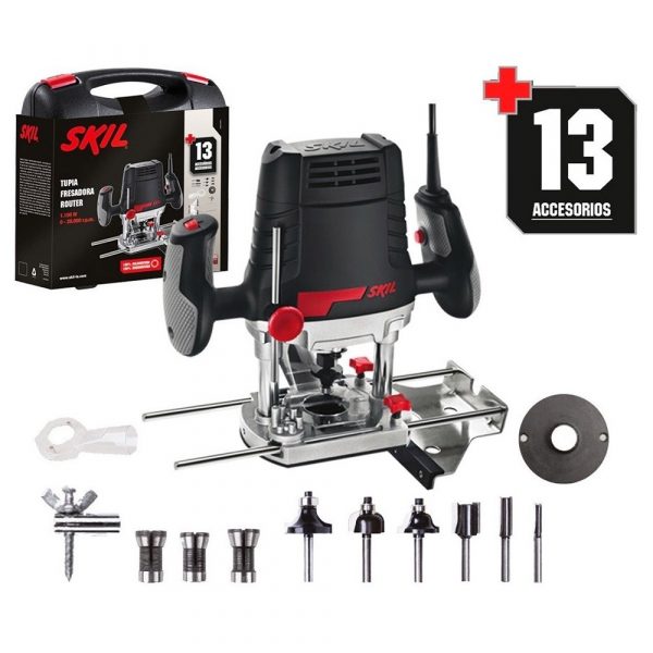 Fresadora Ruteadora 1831 Skil 1100w + 13 Accesorios