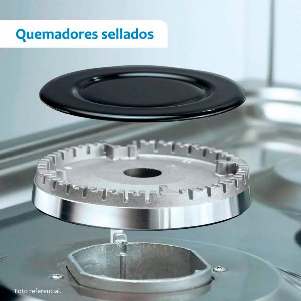 Cocina a Gas Coldex FP107I14SC Acero Inoxidable 4 Quemadores - Imagen 6