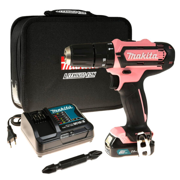 Taladro Percutor Rosa Makita 12V Edicion Limitada HP333DSAP1