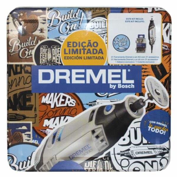 Microamoladora Dremel 3000 + 31 Accesorios + Caja de Metal - Imagen 5