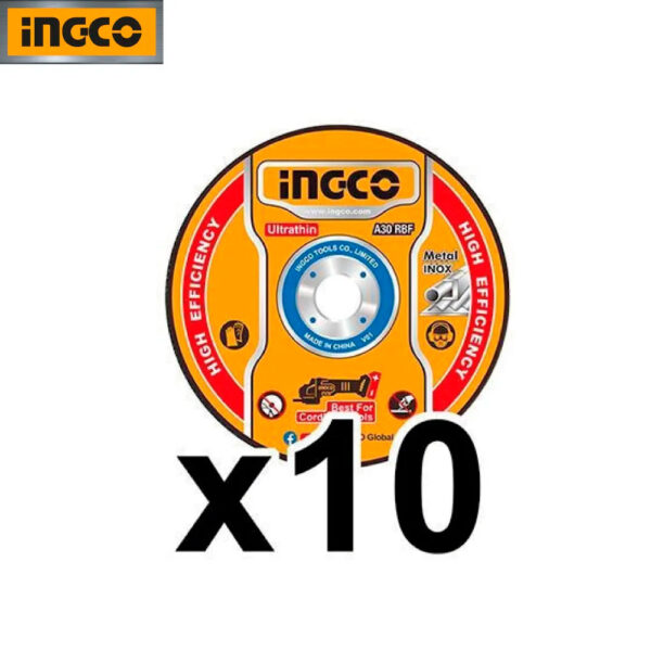 Amoladora Brushless Ingco 20V + 2 Baterías 4.0AH + Discos - Imagen 3